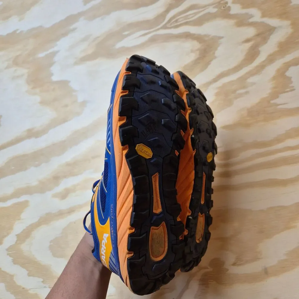 SCARPA Spin Infinity GTX Men's Trail Running Shoes Blue Orange EU 44 US 10
